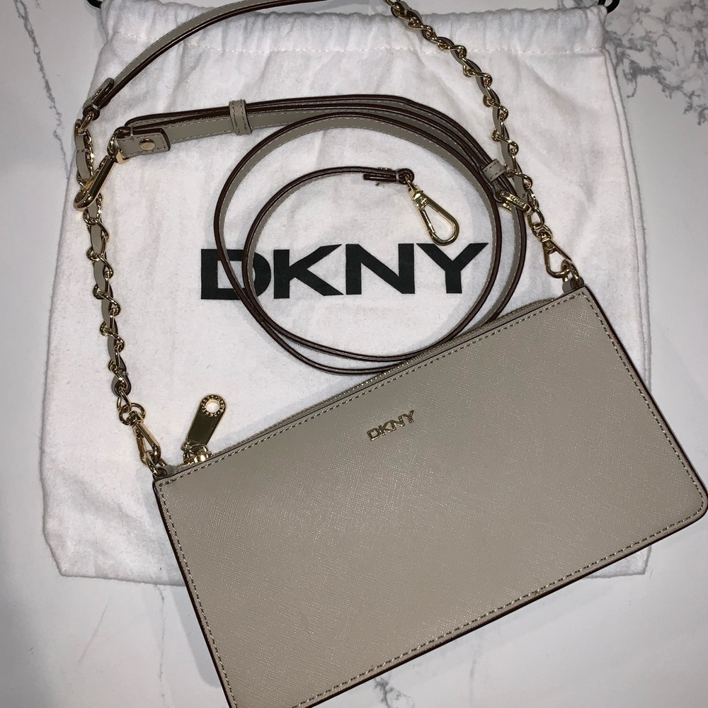 DKNY Taupe Small Crossbody